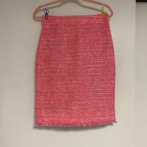 J.Crew Pink Tweed Pencil Skirt, size 2